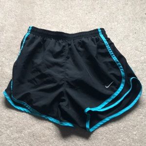 Nike black and blue shorts
